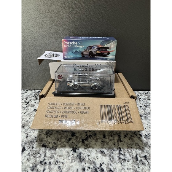 Porsche Design Other - Hot Wheels RLC Exclusive 1988 Porsche 911 Targa Turbo SILVER CHASE 2069/5000